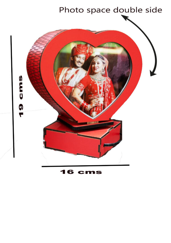 Personalised Heart Shape Photo Frame - Image 2